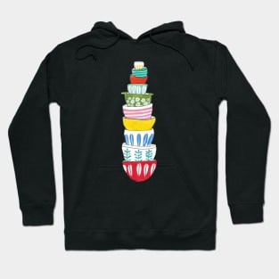 Stacked Retro Dishware Hoodie